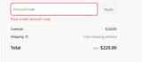 4JULY coupon verification screenshot