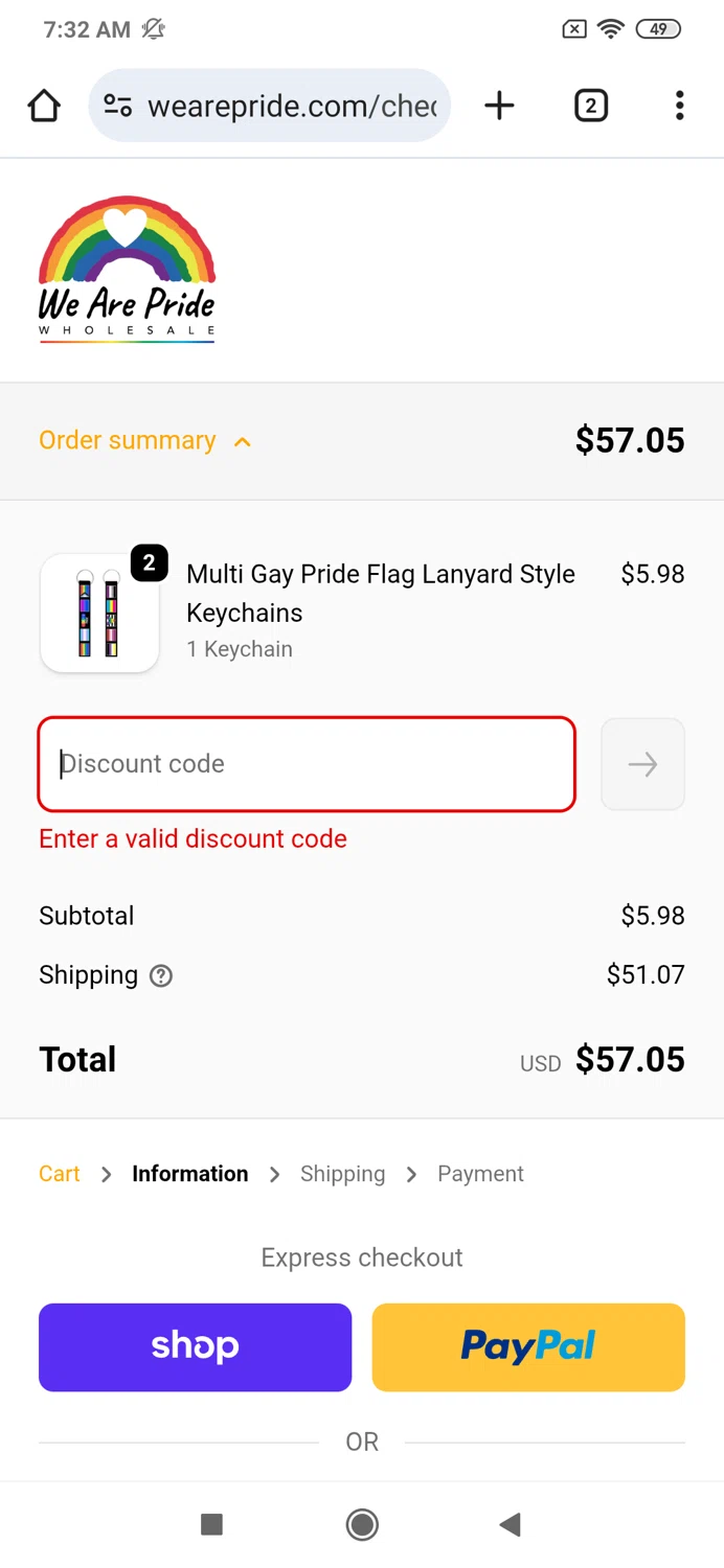 We Are Pride promo code screenshot showing code SEPT25 applied at We Are Pride checkout page. Uploaded by SimplyCodes community member alexanderarnold on Sep 24, 2025