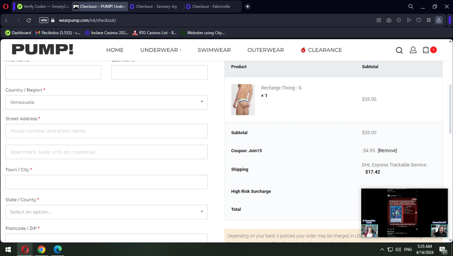 Pump checkout page showing Pump promo code box | Screenshot taken by SimplyCodes community member on Apr 14, 2024