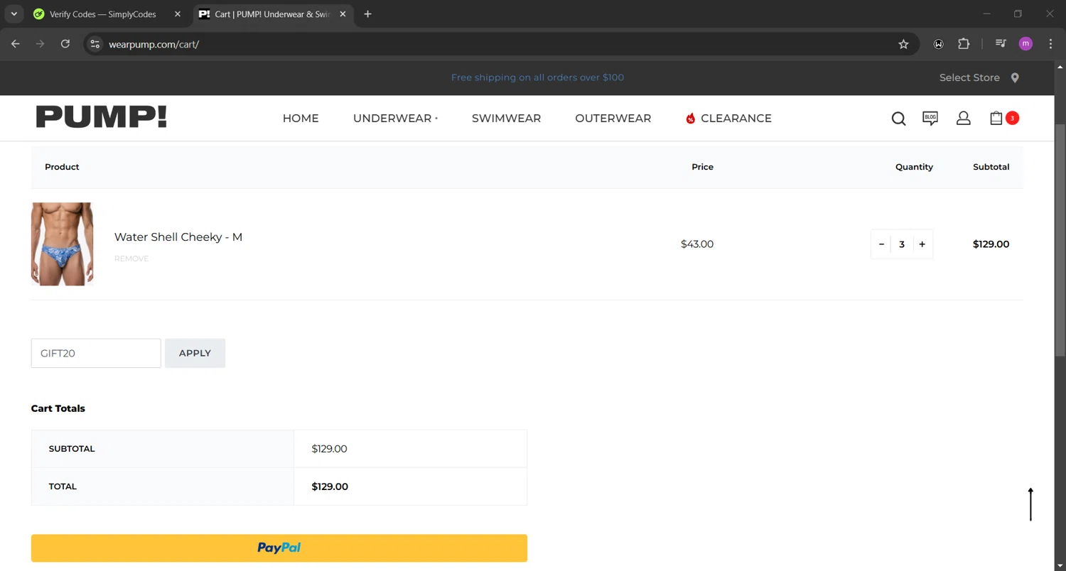 Pump checkout page showing Pump promo code box | Screenshot taken by SimplyCodes community member on Dec 23, 2024