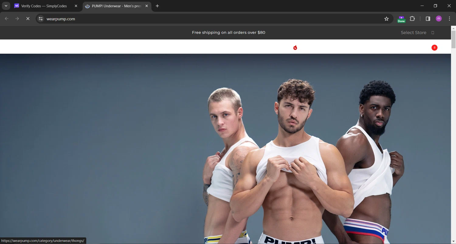 Pump checkout page showing Pump promo code box | Screenshot taken by SimplyCodes community member on Dec 12, 2023