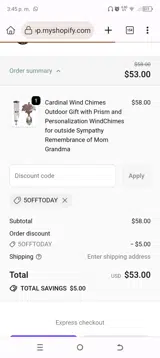 Weathered Raindrop coupon verification screenshot