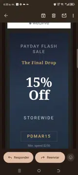 Pdmar15 coupon verification screenshot