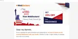 FREEDOM25 coupon verification screenshot