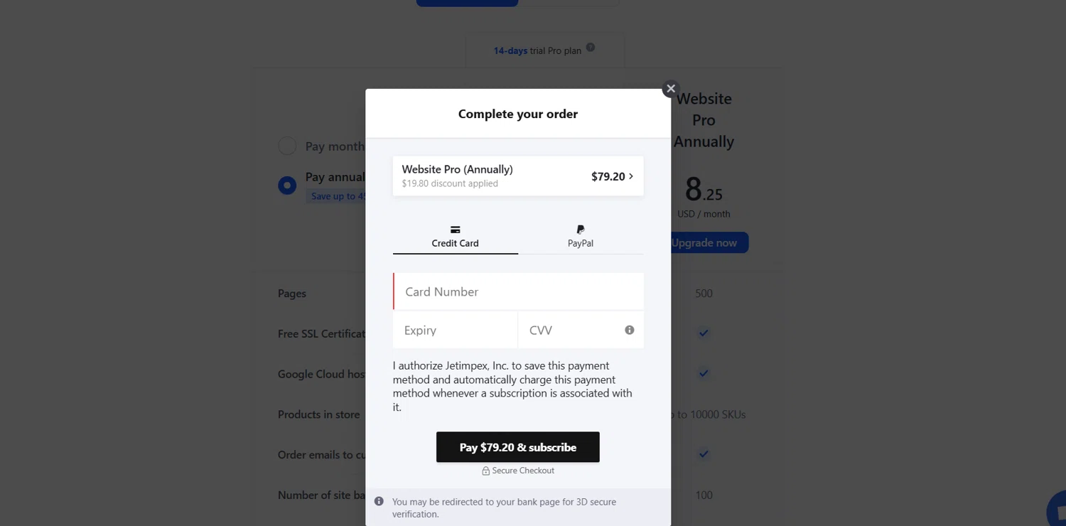 Weblium coupon code screenshot showing code GRAPHICSPRINGS20 applied at Weblium checkout page. Uploaded by SimplyCodes community member jade5416625024720 on Jul 1, 2025