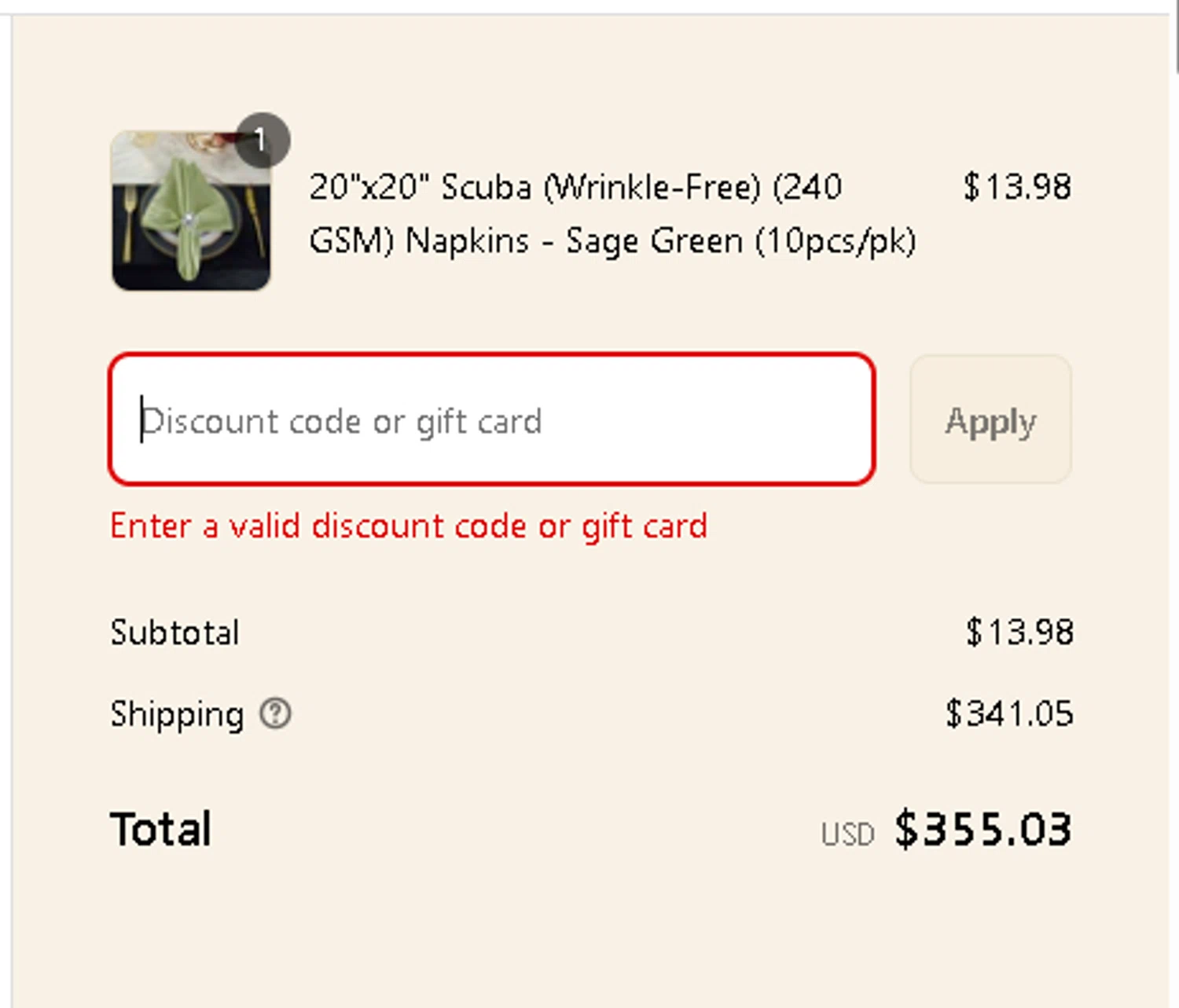 Wedding Linens Direct promo code screenshot showing code laborday applied at Wedding Linens Direct checkout page. Uploaded by SimplyCodes community member Goto_Ch on Sep 7, 2025