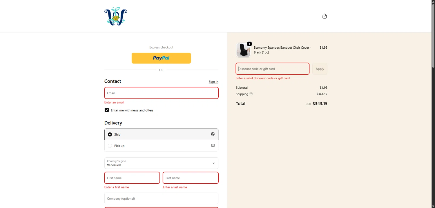 Wedding Linens Direct promo code screenshot showing code HOLIDAY15 applied at Wedding Linens Direct checkout page. Uploaded by SimplyCodes community member VictoriousBoss8742 on Jan 6, 2026