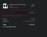 BlackFriday coupon verification screenshot