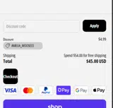 AMELIA_MOOSE33 coupon verification screenshot