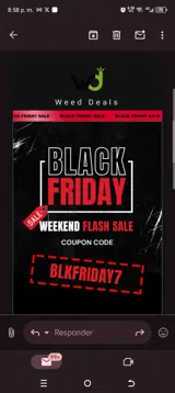 Weed-Deals coupon verification screenshot