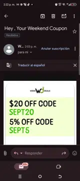 Weed-Deals coupon verification screenshot
