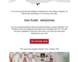 earlyxmas coupon verification screenshot