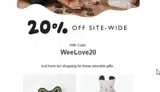 WeeLove20 coupon verification screenshot