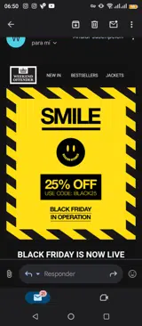 Black25 coupon verification screenshot