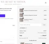 We Heart Nutrition coupon verification screenshot