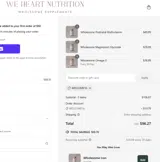We Heart Nutrition coupon verification screenshot