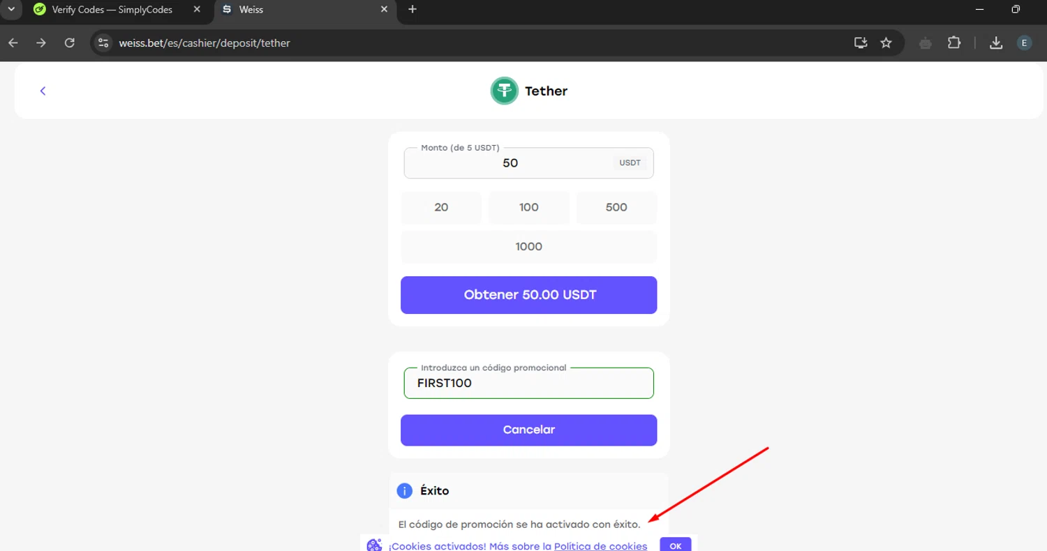 Weiss checkout page showing Weiss promo code box | Screenshot taken by SimplyCodes community member on Oct 1, 2024
