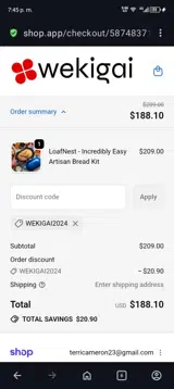 WEkigai2024 coupon verification screenshot