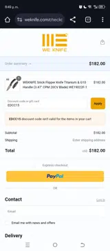 EDCC15 coupon verification screenshot