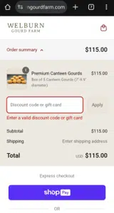 WEEKEND10 coupon verification screenshot