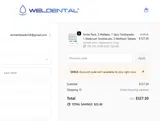 Weldental coupon verification screenshot