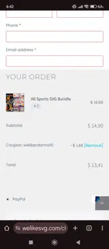 welikerdanna10 coupon verification screenshot