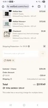 Oli10 coupon verification screenshot