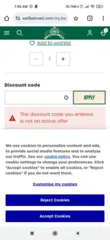 DOGDAY20 coupon verification screenshot