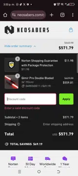 Justtreats coupon verification screenshot