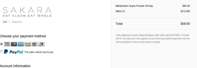 Well+Good checkout page showing Well+Good promo code box | Screenshot taken by SimplyCodes community member on Feb 17, 2021