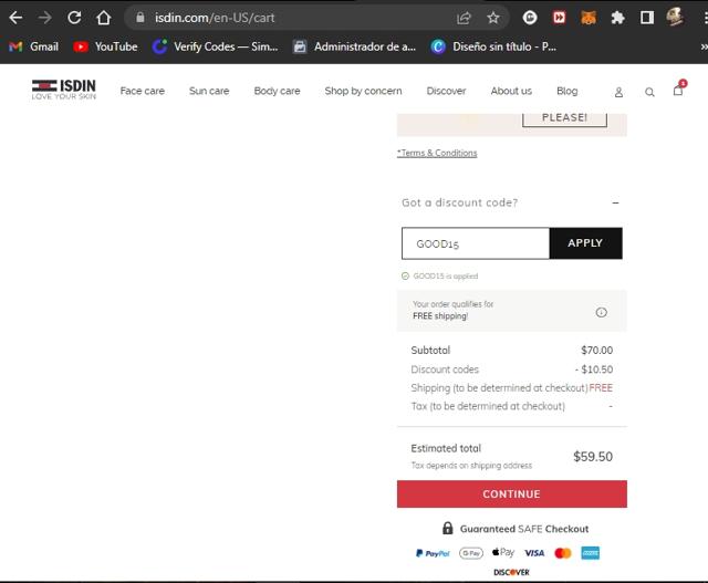 Well+Good checkout page showing Well+Good promo code box | Screenshot taken by SimplyCodes community member on Aug 23, 2022