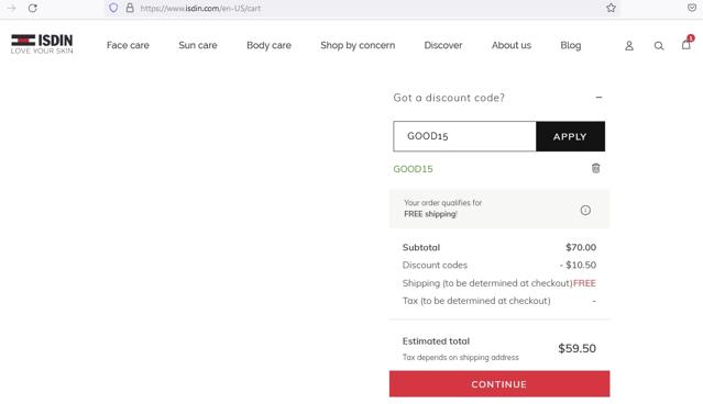 Well+Good checkout page showing Well+Good promo code box | Screenshot taken by SimplyCodes community member on Sep 21, 2022