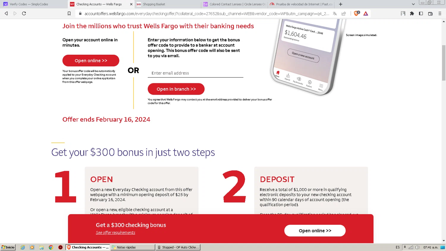 Wells Fargo Promo Codes 20 Off July 2024