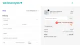 We Love Eyes coupon verification screenshot