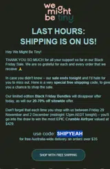 SHIPYEAH coupon verification screenshot
