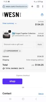 CUPIDSARROW coupon verification screenshot