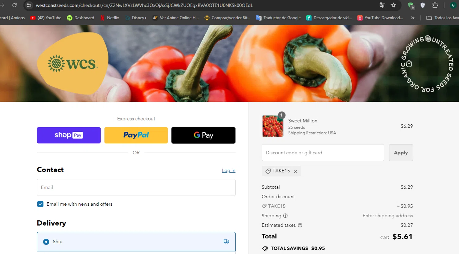 how to use West Coast Seeds coupons