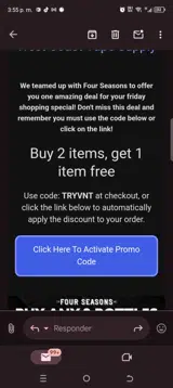 West Coast Vape Supply coupon verification screenshot