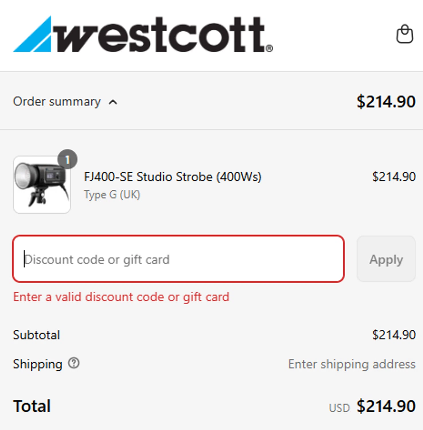 Westcott promo code screenshot showing code DMack1025 applied at Westcott checkout page. Uploaded by SimplyCodes community member EugeRM on Sep 14, 2025