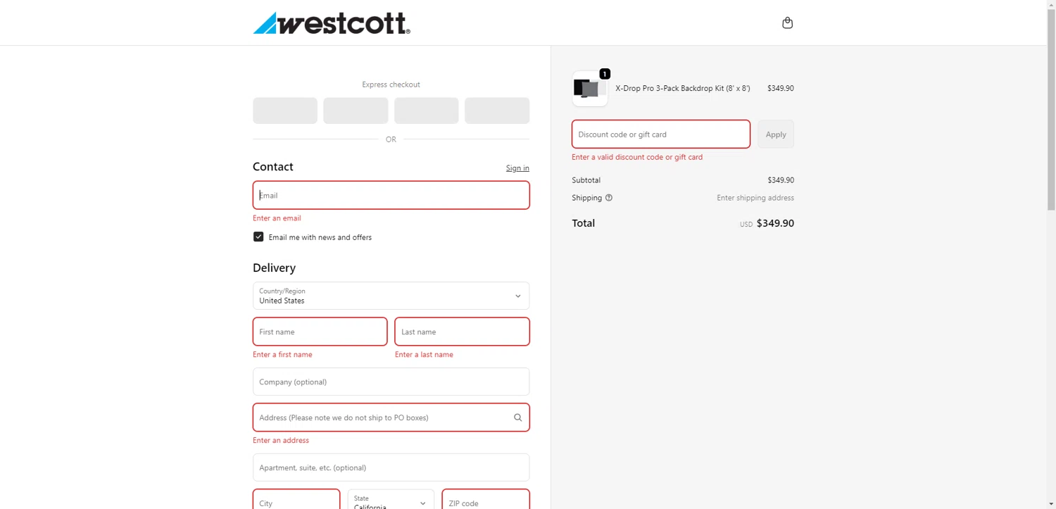 Westcott promo code screenshot showing code BD1025 applied at Westcott checkout page. Uploaded by SimplyCodes community member BrilliantRanger9984 on Sep 21, 2025