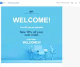 WELCOME10 coupon verification screenshot