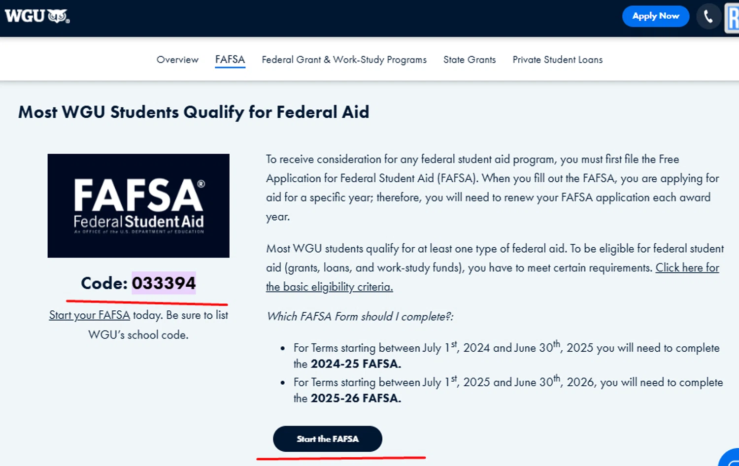 Western Governors University promo code screenshot showing code 033394 applied at Western Governors University checkout page. Uploaded by SimplyCodes community member paola49520 on May 9, 2025