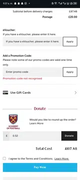 SAVE10 coupon verification screenshot