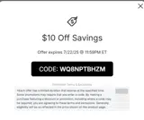 WQ8NPTBHZM coupon verification screenshot