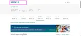 WestJet coupon verification screenshot