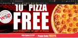 Westshore Pizza coupon verification screenshot