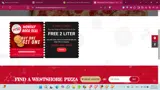 Westshore Pizza coupon verification screenshot