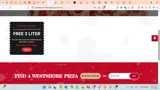 Westshore Pizza coupon verification screenshot