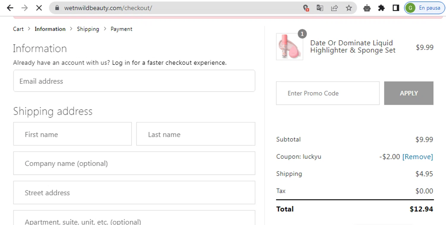 Wet n Wild Promo Codes 20 Off May 2024