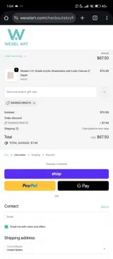 INGRIDCHING10 coupon verification screenshot